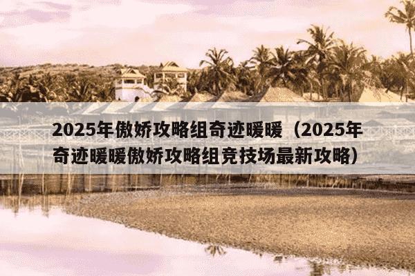 2025年傲娇攻略组奇迹暖暖（2025年奇迹暖暖傲娇攻略组竞技场最新攻略）