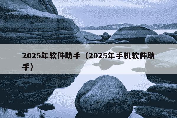 2025年软件助手(2025年手机软件助手)