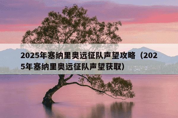 2025年塞纳里奥远征队声望攻略（2025年塞纳里奥远征队声望获取）