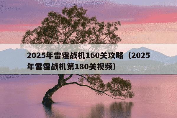 2025年雷霆战机160关攻略（2025年雷霆战机第180关视频）