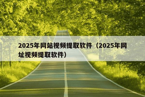 2025年网站视频提取软件（2025年网址视频提取软件）