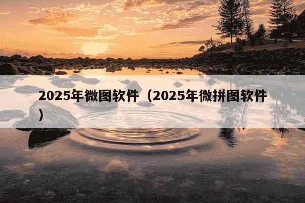 2025年微图软件(2025年微拼图软件)