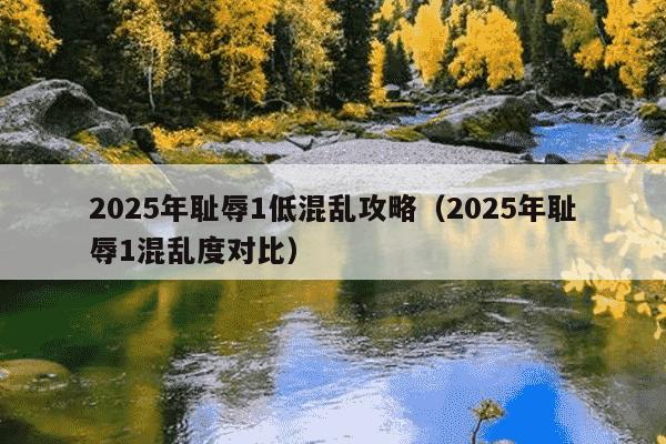 2025年耻辱1低混乱攻略（2025年耻辱1混乱度对比）