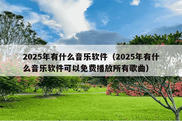 2025年有什么音乐软件（2025年有什么音乐软件可以免费播放所有歌曲）