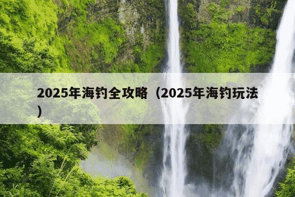 2025年海钓全攻略(2025年海钓玩法)