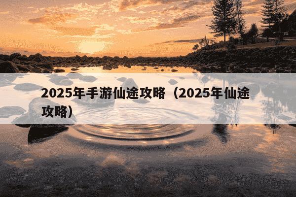 2025年手游仙途攻略（2025年仙途 攻略）