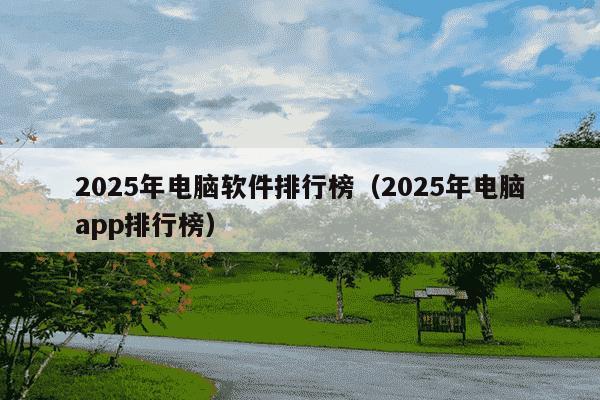 2025年电脑软件排行榜（2025年电脑app排行榜）