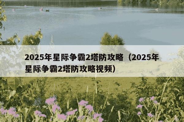 2025年星际争霸2塔防攻略（2025年星际争霸2塔防攻略视频）