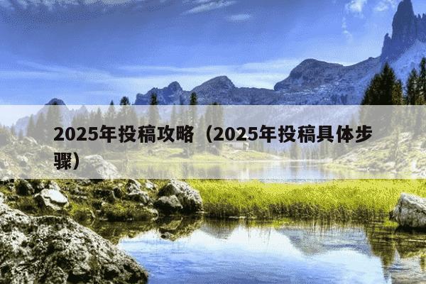 2025年投稿攻略(2025年投稿具体步骤)