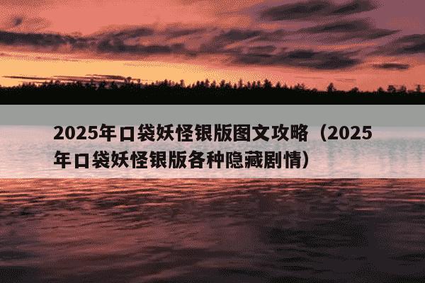 2025年口袋妖怪银版图文攻略(2025年口袋妖怪银版各种隐藏剧情)
