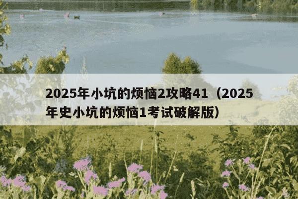 2025年小坑的烦恼2攻略41(2025年史小坑的烦恼1考试破解版)