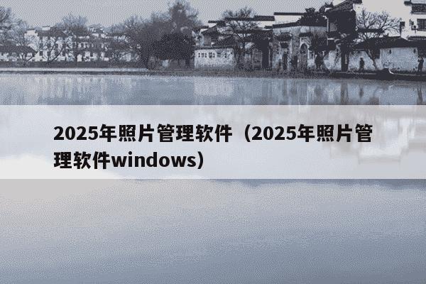 2025年照片管理软件(2025年照片管理软件windows)