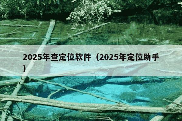 2025年查定位软件（2025年定位助手）