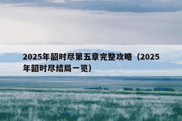 2025年韶时尽第五章完整攻略（2025年韶时尽结局一览）