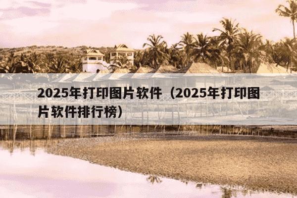2025年打印图片软件(2025年打印图片软件排行榜)