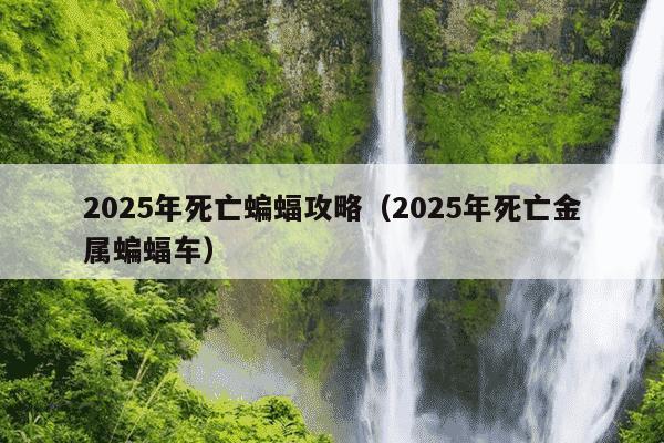 2025年死亡蝙蝠攻略（2025年死亡金属蝙蝠车）