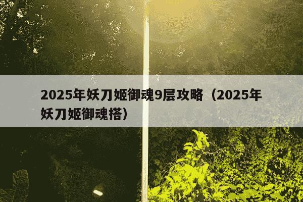 2025年妖刀姬御魂9层攻略（2025年妖刀姬御魂搭）