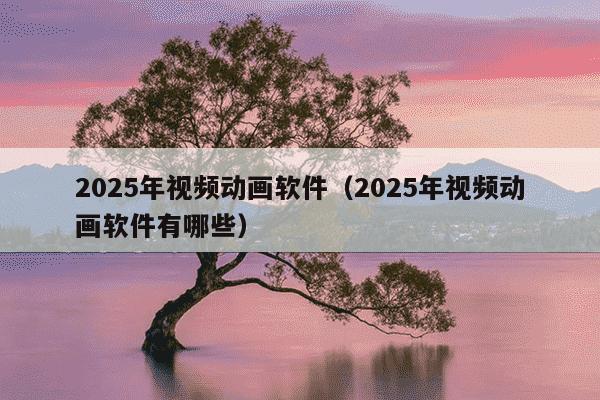 2025年视频动画软件（2025年视频动画软件有哪些）