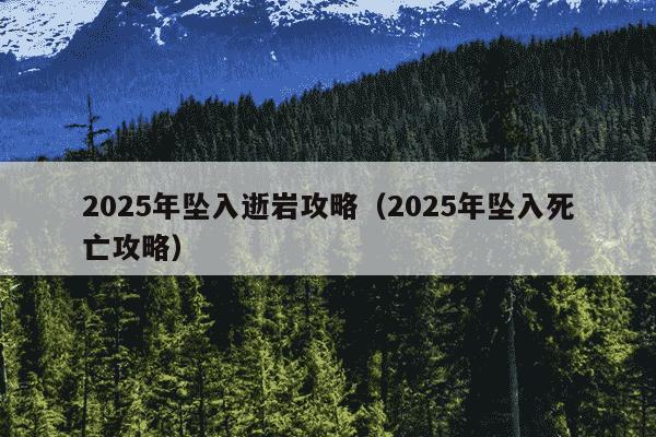 2025年坠入逝岩攻略（2025年坠入死亡攻略）