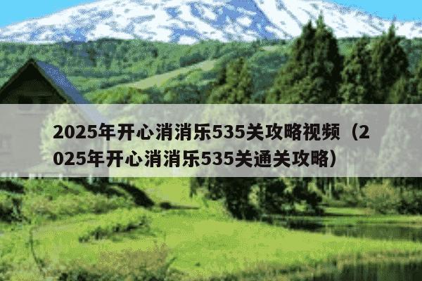 2025年开心消消乐535关攻略视频(2025年开心消消乐535关通关攻略)