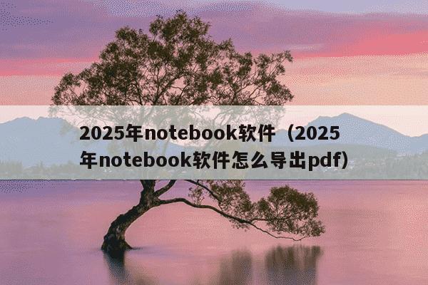 2025年notebook软件(2025年notebook软件怎么导出pdf)