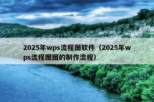 2025年wps流程图软件(2025年wps流程图图的制作流程)