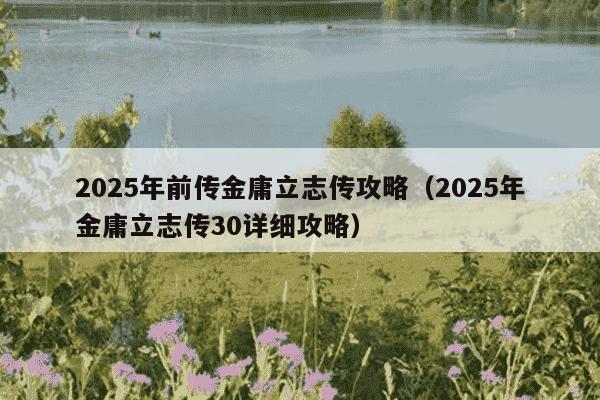 2025年前传金庸立志传攻略(2025年金庸立志传30详细攻略)