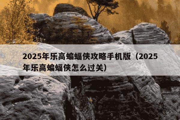 2025年乐高蝙蝠侠攻略手机版（2025年乐高蝙蝠侠怎么过关）