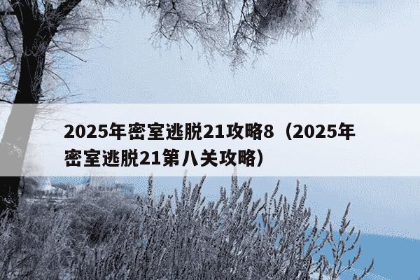 2025年密室逃脱21攻略8(2025年密室逃脱21第八关攻略)