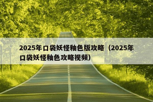 2025年口袋妖怪釉色版攻略（2025年口袋妖怪釉色攻略视频）