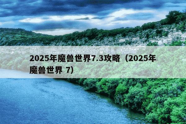 2025年魔兽世界7.3攻略(2025年魔兽世界 7)