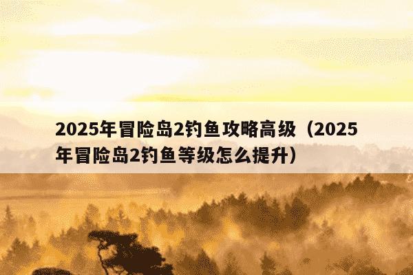 2025年冒险岛2钓鱼攻略高级(2025年冒险岛2钓鱼等级怎么提升)