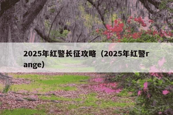 2025年红警长征攻略（2025年红警range）