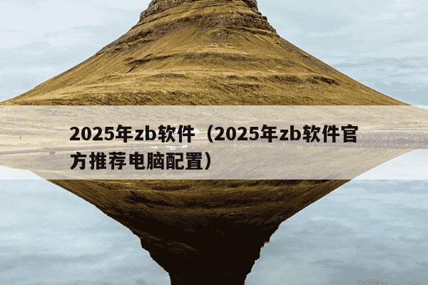 2025年zb软件（2025年zb软件官方推荐电脑配置）