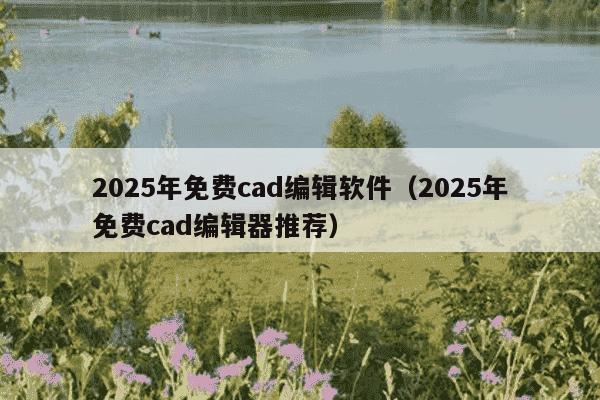 2025年免费cad编辑软件（2025年免费cad编辑器推荐）