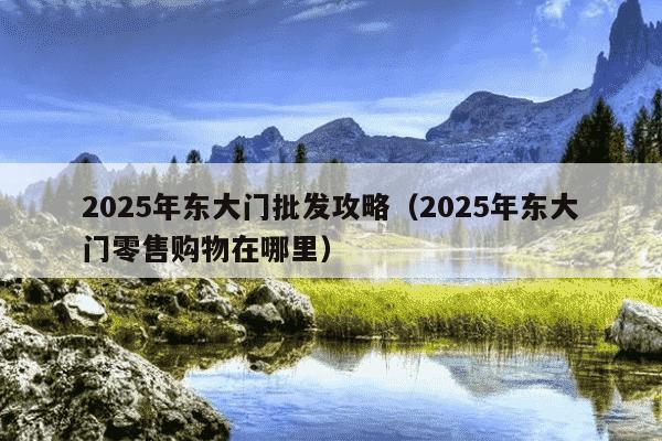 2025年东大门批发攻略（2025年东大门零售购物在哪里）
