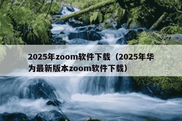2025年zoom软件下载（2025年华为最新版本zoom软件下载）