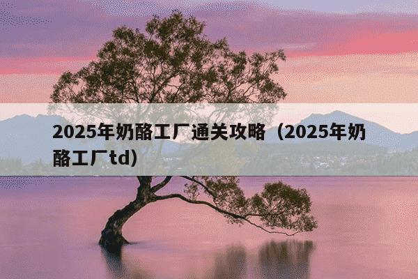 2025年奶酪工厂通关攻略（2025年奶酪工厂td）