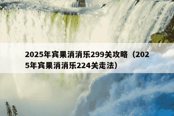 2025年宾果消消乐299关攻略（2025年宾果消消乐224关走法）